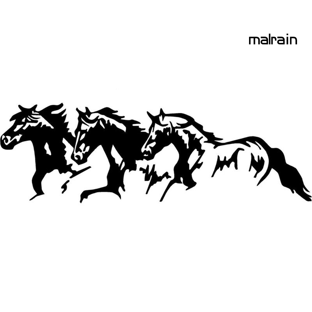 Miếng Dán Trang Trí Xe Hơi Tự Dính Chống Thấm Nước Hình Chú Ngựa Thời Trang