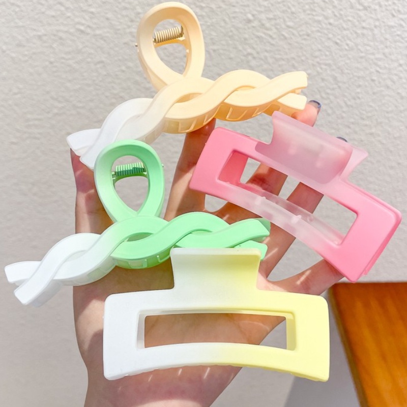 Kẹp Tóc Cỡ Lớn Màu Gradient Phong Cách Hàn Quốc Thời Trang Cho Nữ