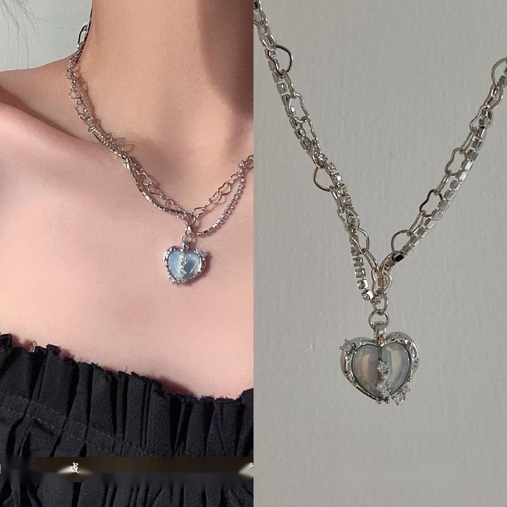 Vòng cổ Hình Trái Tim Phong Cách Thời Trang hip hop Ngọt Ngào