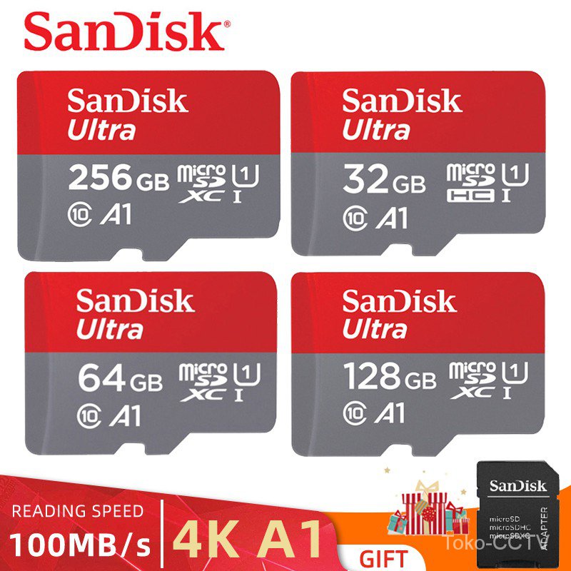 Thẻ Nhớ Sandisk Micro Sd 32g 64gb 128gb 256gb 100mb / S Ultra Micro Sd Hc Class 10 | BigBuy360 - bigbuy360.vn