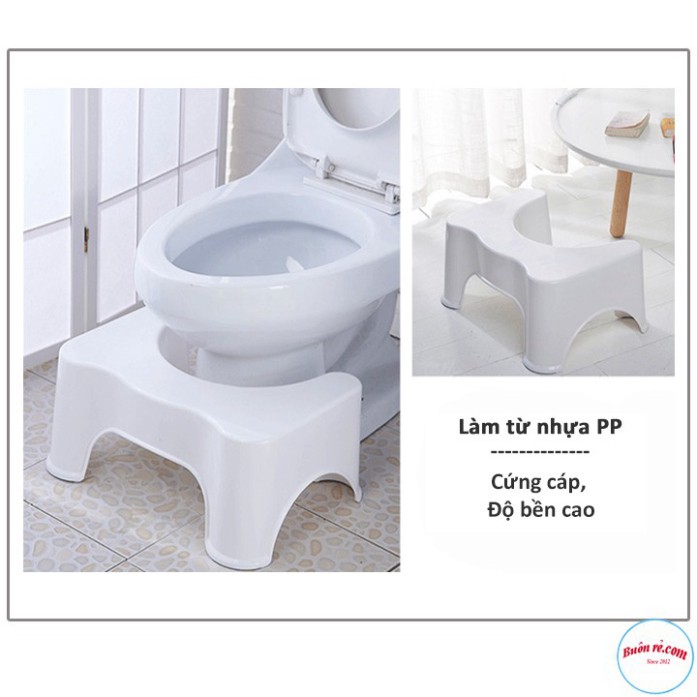 Ghế Nhựa Kê Chân Toilet , Bồn Cầu Khi Đi Vệ Sinh chống táo bón SONG LONG 00275 tnb33