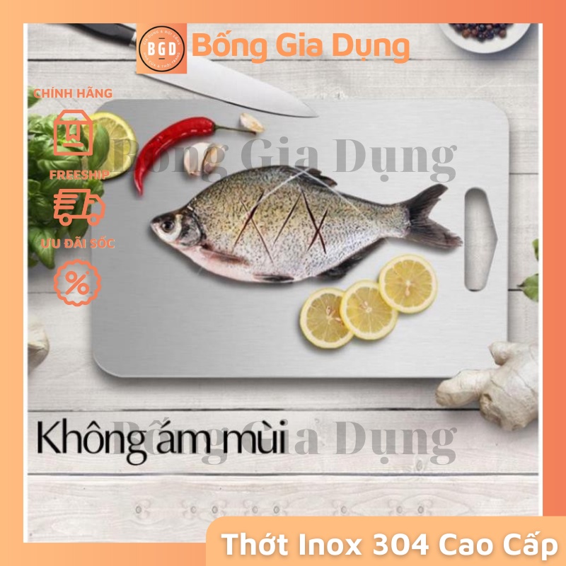 Thớt Inox 304 Cao Cấp Kháng Khuẩn Không Gây Hại Gỉ Sét