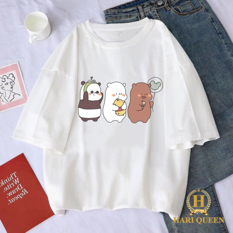 Áo phông ba gấu bế con HARI0320