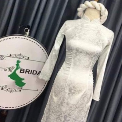 Bộ áo dài gấm ❤️𝑭𝑹𝑬𝑬𝑺𝑯𝑰𝑷❤️ Họa tiết vân hoa dệt nét đẹp | BigBuy360 - bigbuy360.vn