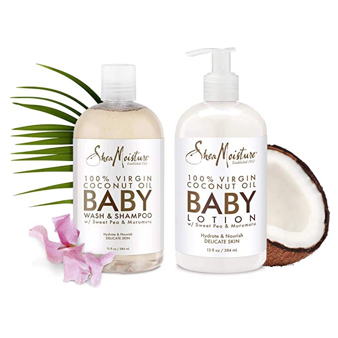 (Nhập US) Sữa tắm gội Shea moisture Baby cho bé Mỹ 384ml