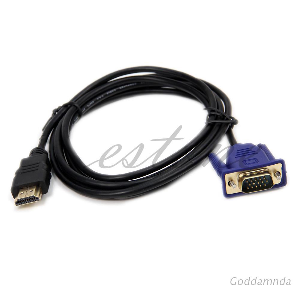 Dây Cáp Chuyển Đổi 6ft 1.8m 1080p Hdmi Sang Vga Hd-15