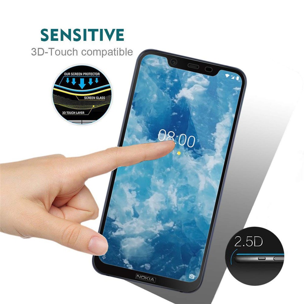 Miếng dán kính cường lực bảo vệ toàn màn hình cho Nokia 8.1