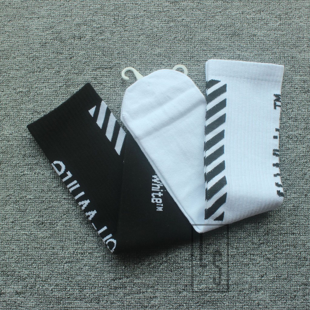 Tất vớ Off-white 2019 mẫu mới cao cổ - Ảnh thật