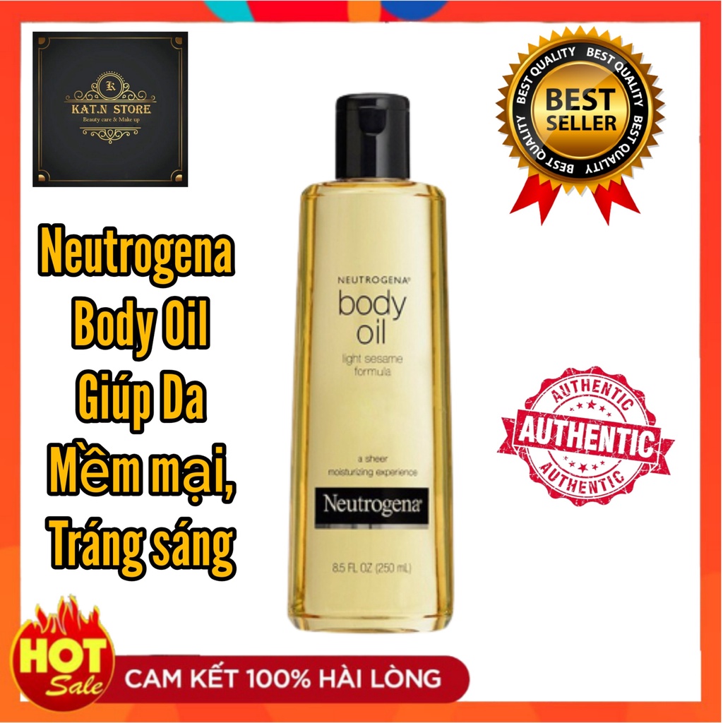 Dầu Dưỡng Thể Neutrogena Body Oil Light Sesame Formula 250ml