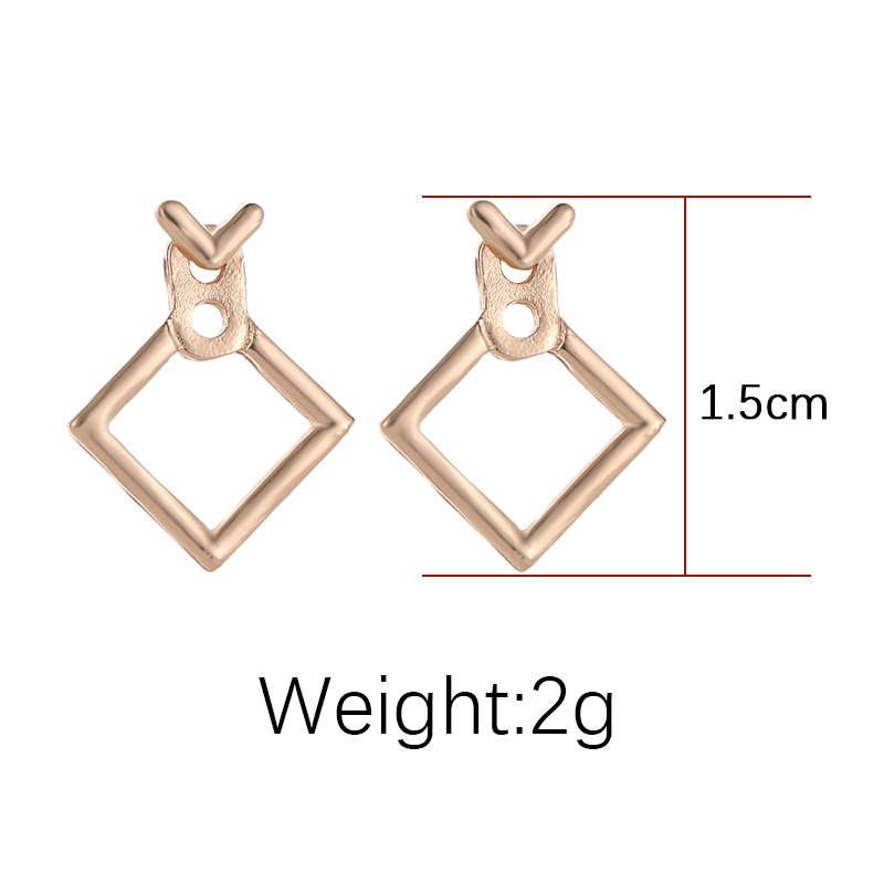 Hoa Tai Hình Tam Giác 3d Đơn Giản Thời Trang Cho Nữ