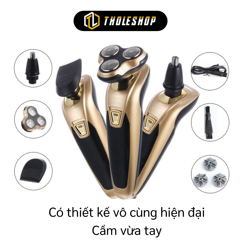 Máy Cạo Râu - Máy Làm Sạch Râu Dao Lưỡi Kép, Tỉa Lông Mũi, Cắt Tóc An Toàn 6082