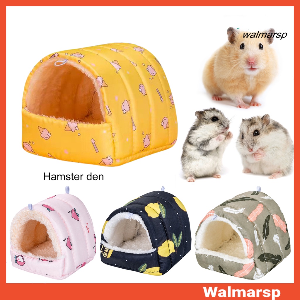 Óc Chó Hamster Bán In Họa Tiết Lông Vũ Mềm Mại Kích Thước Lớn Bảo Vệ Lạnh Cho Sóc Ngủ Mùa Đông
