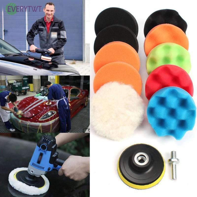 11Pcs Buffing Sponge Polishing Pad Kit For Car Polisher Finishing Pad Car Part