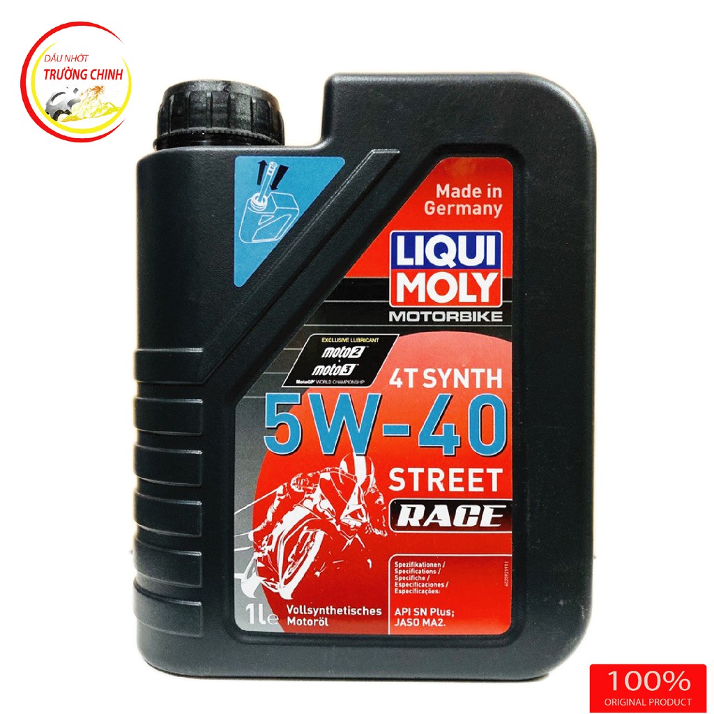 Nhớt Liqui Moly 4T Synth Race 5W40 Dành cho xe số và tay côn