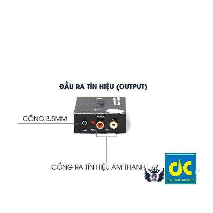 Bộ Chuyển Đổi Quang Học OPTICAL Ra Tín Hiệu AV PANABOX AUDIO PA-88 Tiếng To,Sạch. Hỗ Trợ AV Hoa Sen và AV 3.5mm