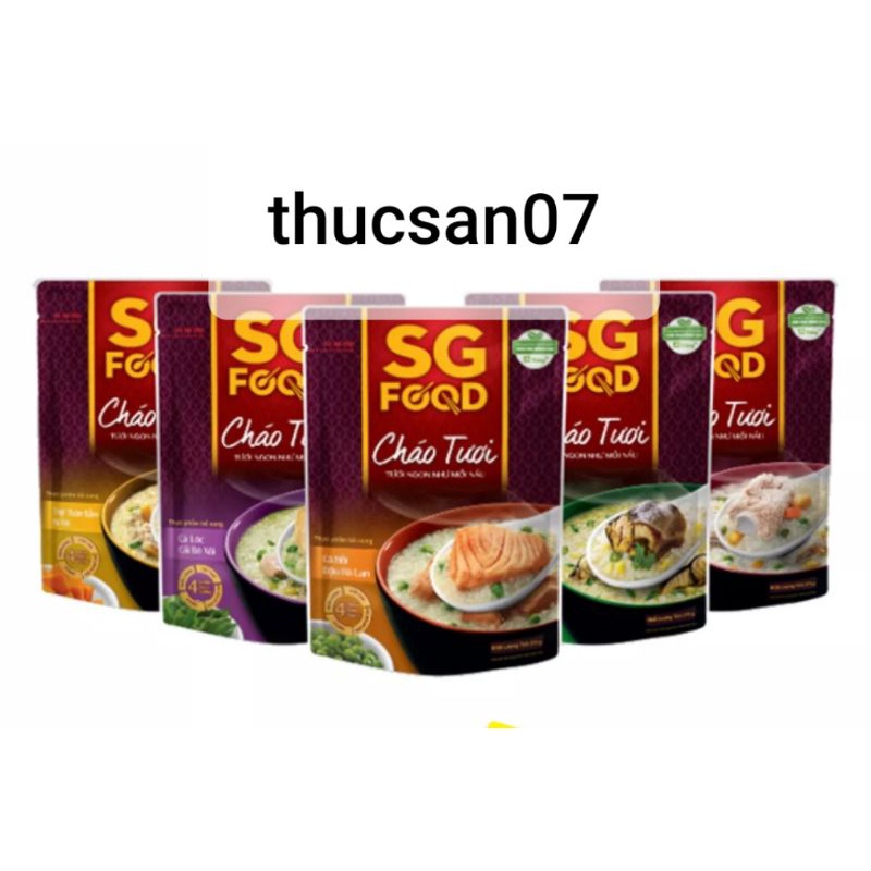 [Date 2022] Cháo tươi SG Food các vị gói 270g