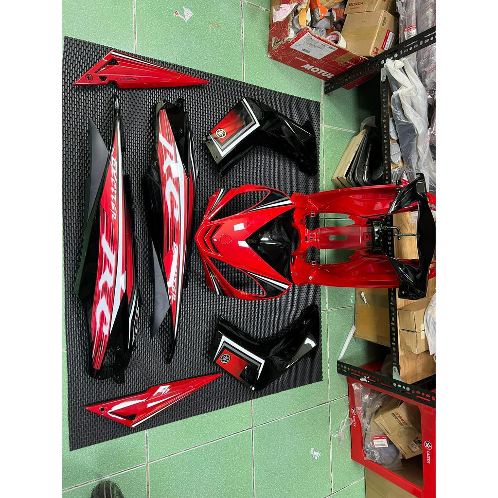 Áo exciter 2010 màu đỏ rc dán sẵn tem chính hãng yamaha