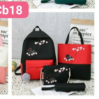 COMBO BALO 4 MÓN- MÈO HOA ANH ĐÀO CB18