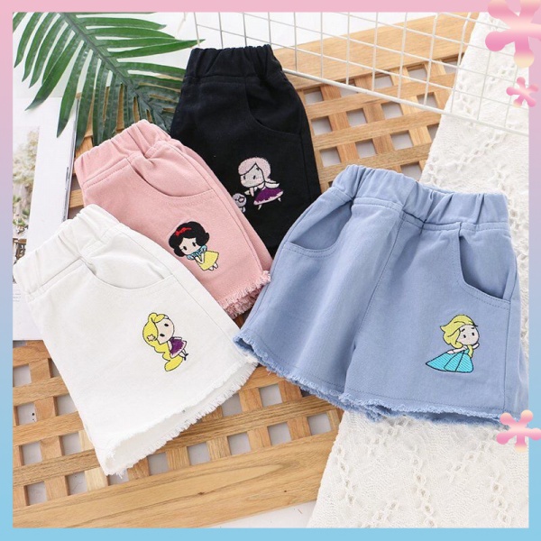 Quần Short Denim Thời Trang Mùa Hè Phong Cách Mới Dành Cho Bé Gái 2022