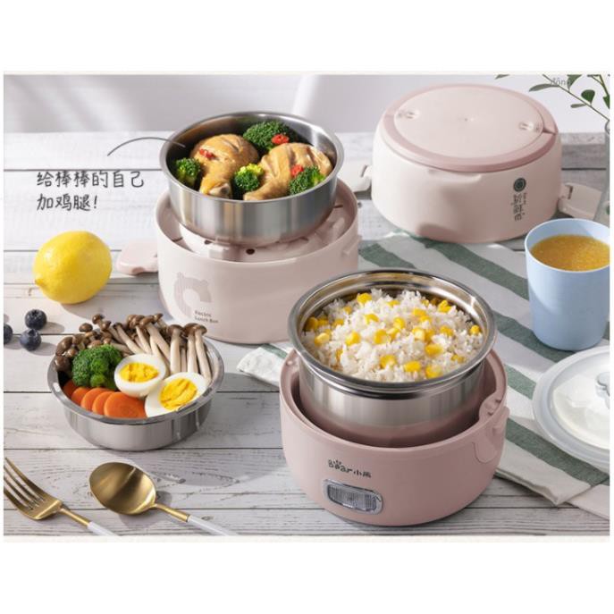 [Giá sập sàn] Hộp cơm cắm điện Bear DFH-B20S6, giữ nhiệt, nấu chín và hâm nóng thức ăn | BigBuy360 - bigbuy360.vn