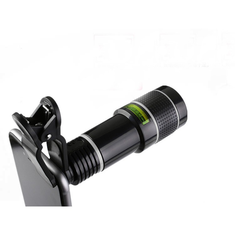 Lens 20x cho điện thoại, tặng kèm kẹp, tripod và giá đỡ điện thoại