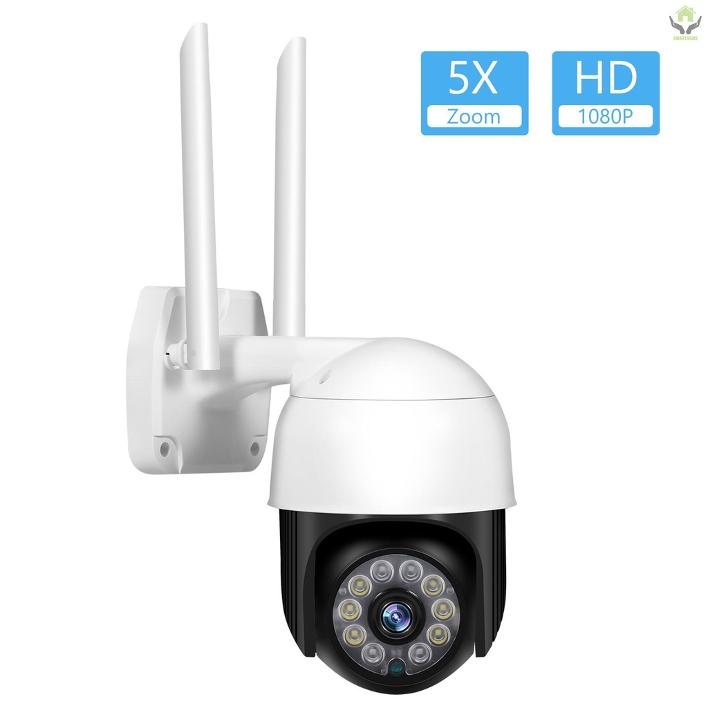 2MP PTZ Security Camera Outdoor 1080P HD Wireless WiFi Surveillance Camera Support Night Vision,Motion Detection,Two-way Audio