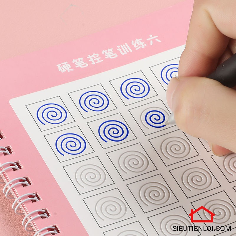 Set 3 tập viết chữ đẹp tự xóa thần kỳ cho bé - Tập viết chữ cái,tập viết chữ số,vẽ tranh tặng kèm bút