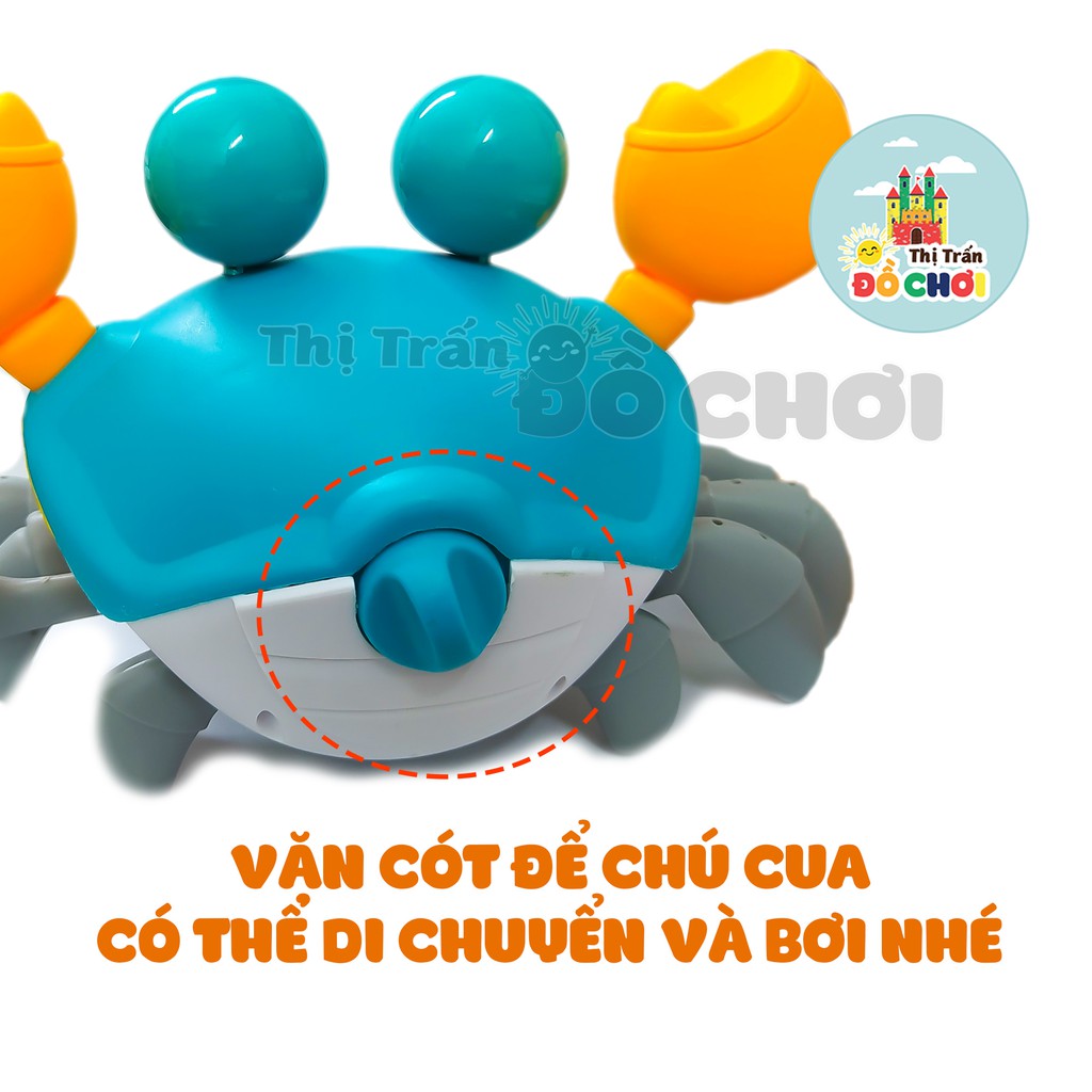 Đồ chơi cót 🦀 GIÁ SỐC 🦀 Đồ chơi dây cót cua bò tinh nghịch bơi lội, có dây kéo, bằng nhựa an toàn cho bé - 680A