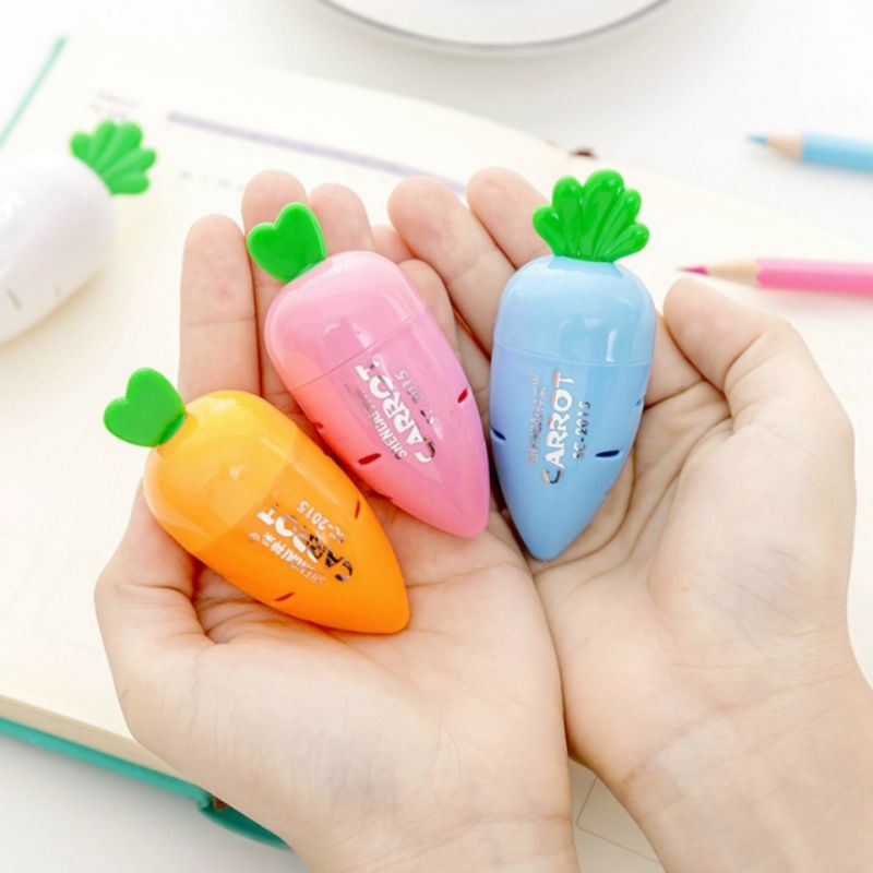 Gọt bút chì hình quả cà rốt xinh sẵn dành cho bé.