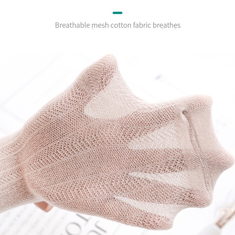 Quần vớ bó cotton lưới mềm mại thoáng khí đính nơ màu trơn thời trang dành cho bé gái