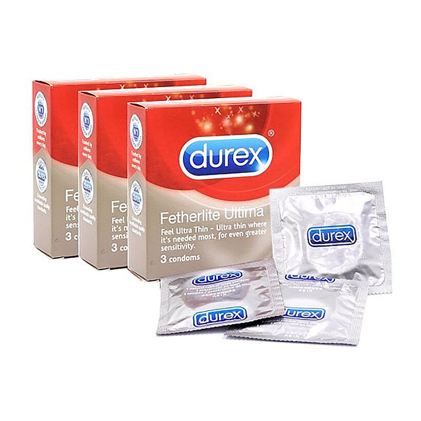 [che tên sp] Bao Cao Su Durex Hộp 3 Cái