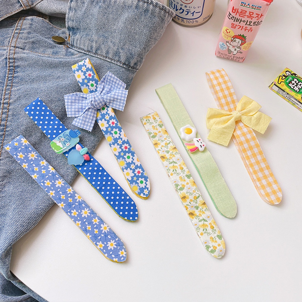 Bộ 3 băng đô cài tóc họa tiết kẻ sọc/hoa/chấm bi xinh xắn thời trang cho nữ