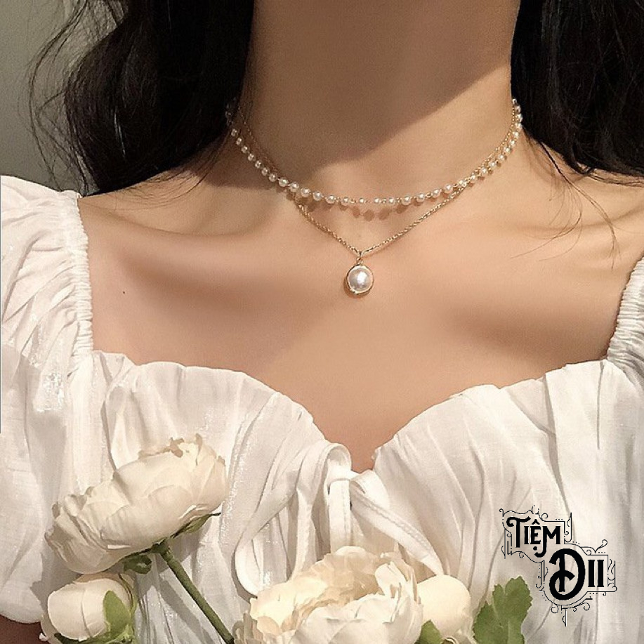 Vòng Cổ Nữ VinTage Phong Cách Hàn Quốc Dây Chuyền Bạn Gái Xinh Chất Liệu 925 Phụ Kiện Thời Trang 2022 Cá Tính