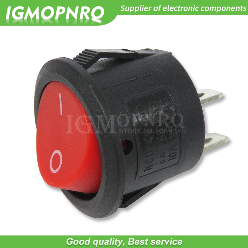Set 5 Công Tắc Nhấn 20MM SPST 2Pin 3pin 3A 250V KCD1-105 KDC1 Fdkjgecf