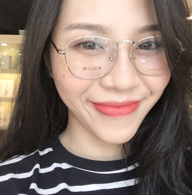 Kính gọng Vintage Kim loại Hàn quốc cao cấp