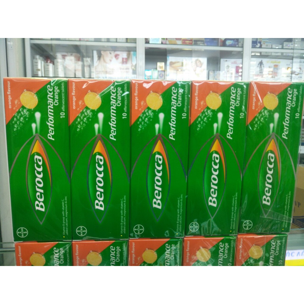 Viên sủi tăng sức đề kháng Berocca Tuýp 10 viên - Giúp bổ sung vitamin và khoáng chất cần thiết cho cơ thể khỏe mạnh.