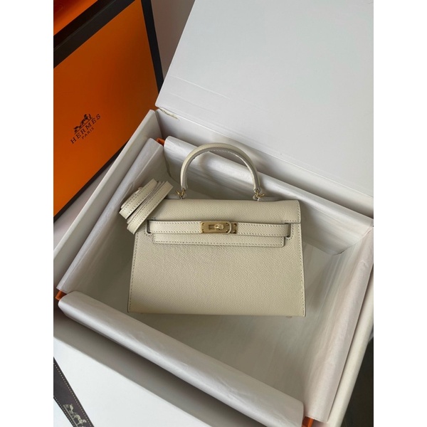 Túi HM Kelly Nguyên bản Sz 21cm Chất da thật Fullbox + túi vải + bill