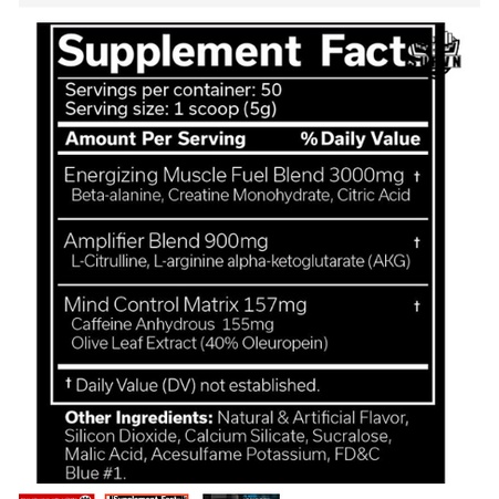The Curse Pre Workout Tăng Sức Mạnh Và Hiệu Suất Buổi Tập - 50 Lần Dùng - Authentic
