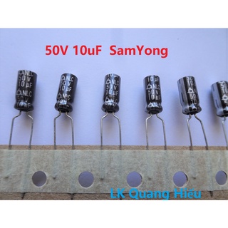 (10 chiếc )Tụ hóa 50v 10uf chính hãng Samyong Hàn quốc