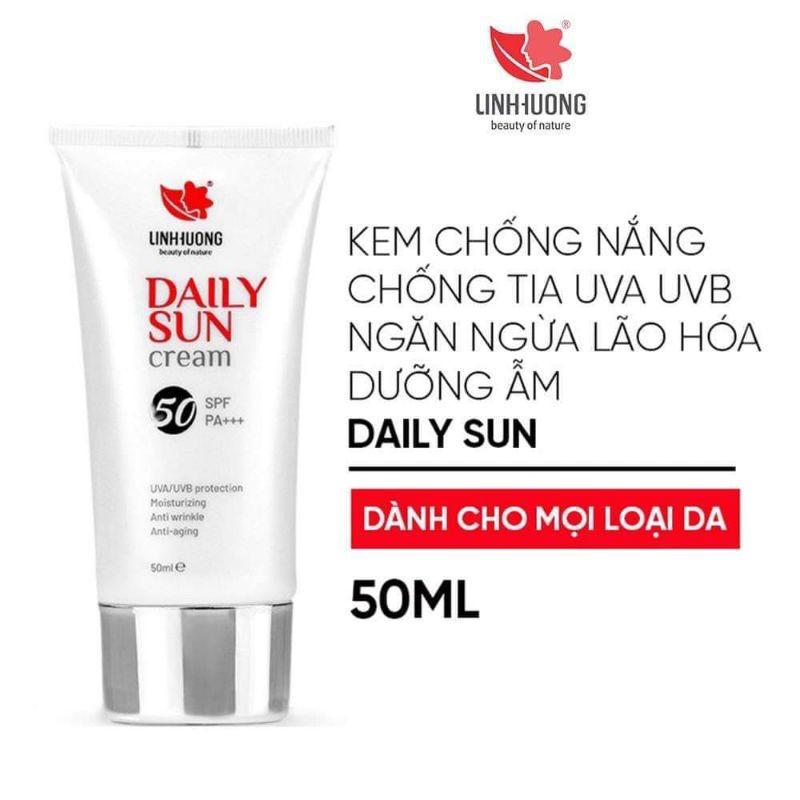 Kem Chống Nắng DAILY SUN CREAM[ Hàng Linh Hương chính Hãng 100%]