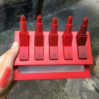 Sét son mini 5 cây - tông đỏ