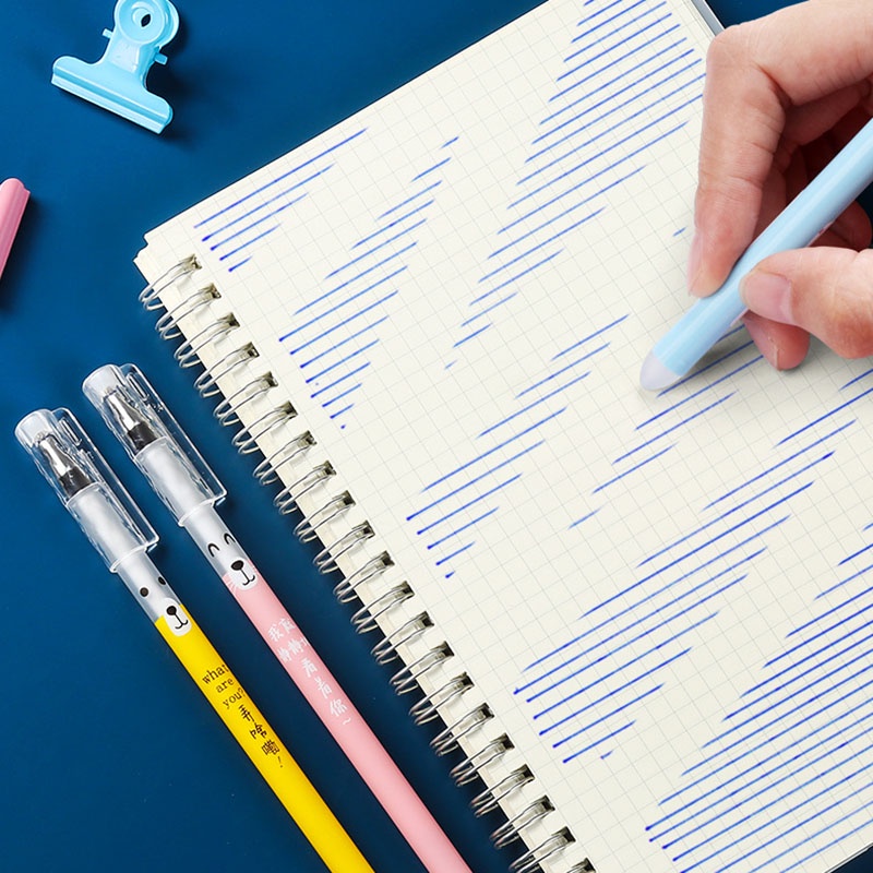 Set 20 Ruột Bút Bi Ngòi 0.5mm Có Thể Xóa Được Màu Đen / Xanh Dương 0.5mm