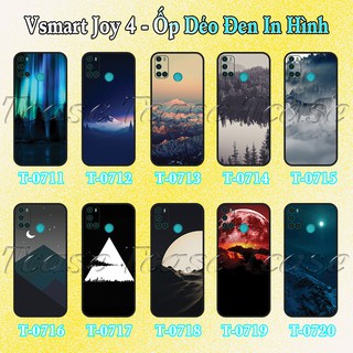 Ốp lưng Vsmart Joy 4 - Ốp dẻo đen in hình Phong Cảnh