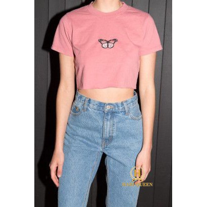 Áo croptop 1 bướm HARI0320