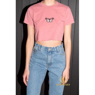Áo croptop 1 bướm HARI0320