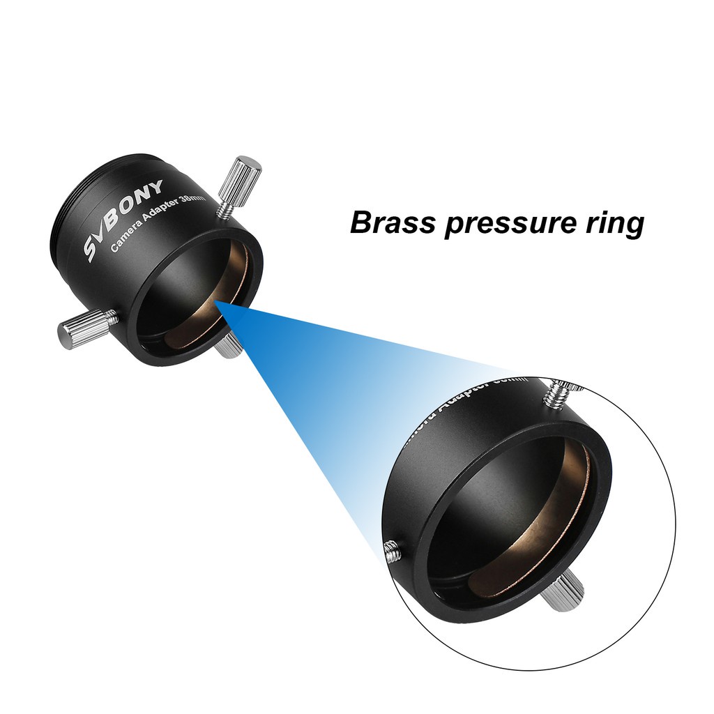 Ngàm Nối Máy Ảnh SVBONY SV186 T2 OD 38mm Cho Chụp Ảnh Thị Kính SLR &amp; DSLR Với Vòng Chữ T Canon/Nikon