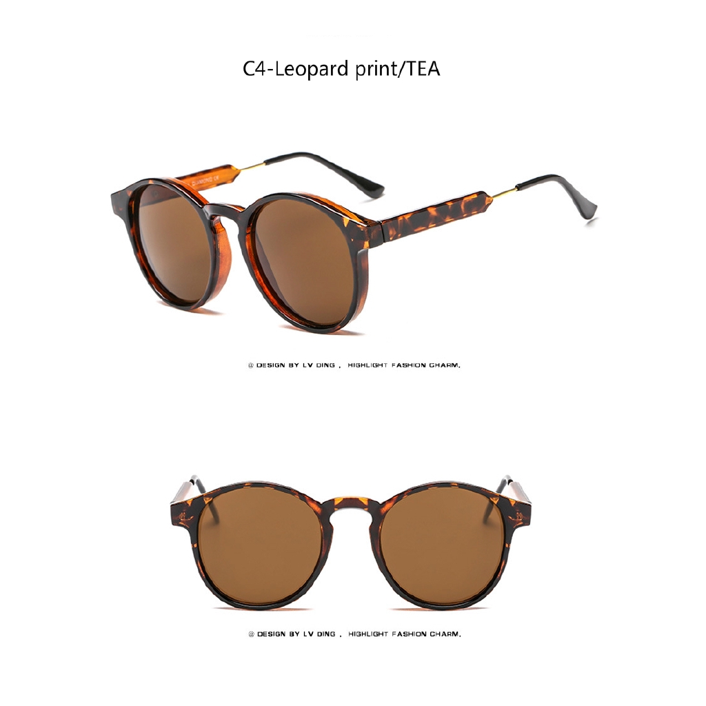 Kính mát bản lề kim loại phong cách Hàn Quốc retro thời trang chụp ảnh dạo phố