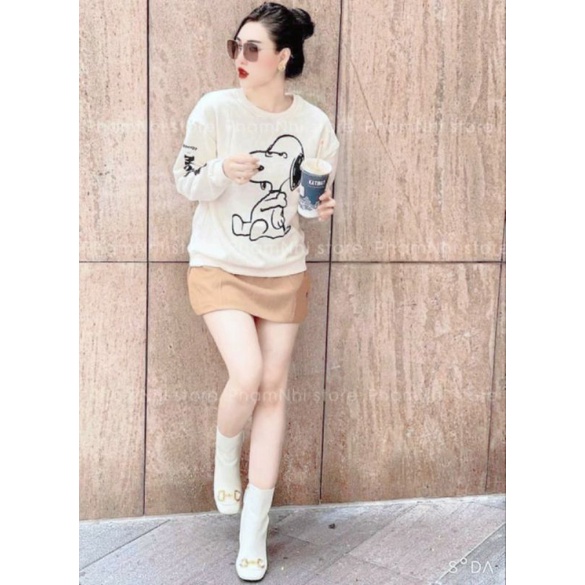 ÁO NỈ NỮ IN SNOOPY SIÊU XINH | BigBuy360 - bigbuy360.vn