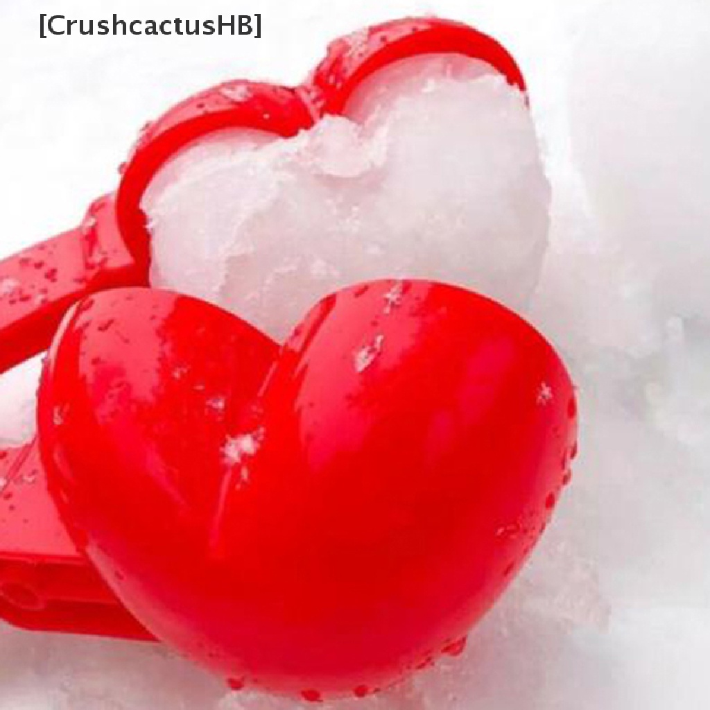 [CrushcactusHB] 1 Khuôn Kẹp Làm Cát Tuyết Hình Trái Tim Tình Yêu Cho Trẻ Em Ngoài Trời Vào Mùa Đông Bán Chạy