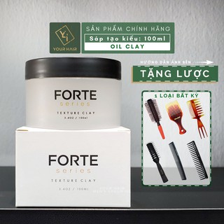 [Tặng Lược] Sáp vuốt tóc Forte Series Texture Clay - 100gr - Chính hãng USA